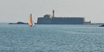 Le fort de Brescou (43°15'47 N  3°30'05 E) qui barre l'entrée de la passe du Cap d'Agde